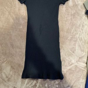 Short mini black dress